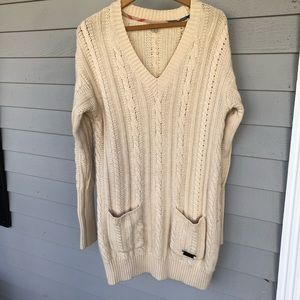 Burberry Britt Sweater Wool Cashmere Oversized Cable US M